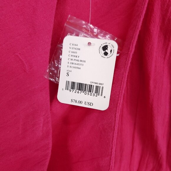 Free People Mini Dress Size Small One Shoulder Side Button Up Ruched Bodycon - Picture 13 of 15